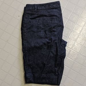The Limited denim shorts, knee length, size 14